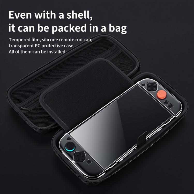 For Nintendo Switch 2 5 in 1 Handheld Game Console Storage Bag Set - Black