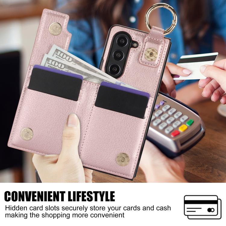 For Samsung Galaxy Z Fold7 Litchi Texture Double Buckle Leather Phone Case with Pen Slot