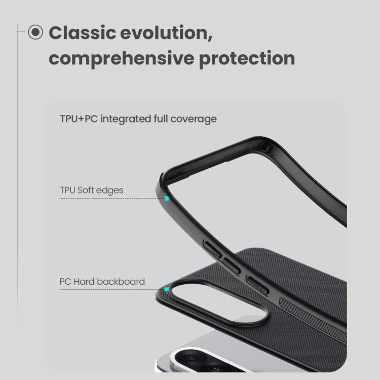 For OnePlus Nord 5 / Ace 5 Ultra NILLKIN Frosted Shield Pro PC + TPU Phone Case - Black