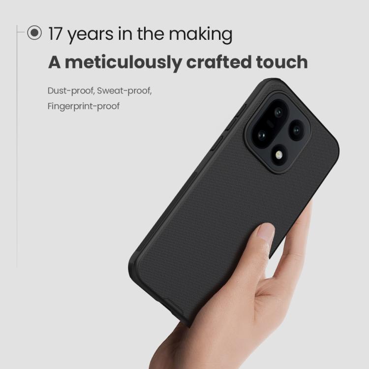 For OnePlus 15 NILLKIN Frosted Shield Pro PC + TPU Phone Case - Black