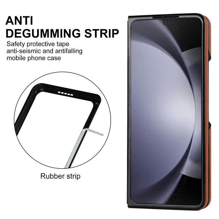 For Samsung Galaxy Z Fold7 5G Rhombic Fold Leather Phone Case