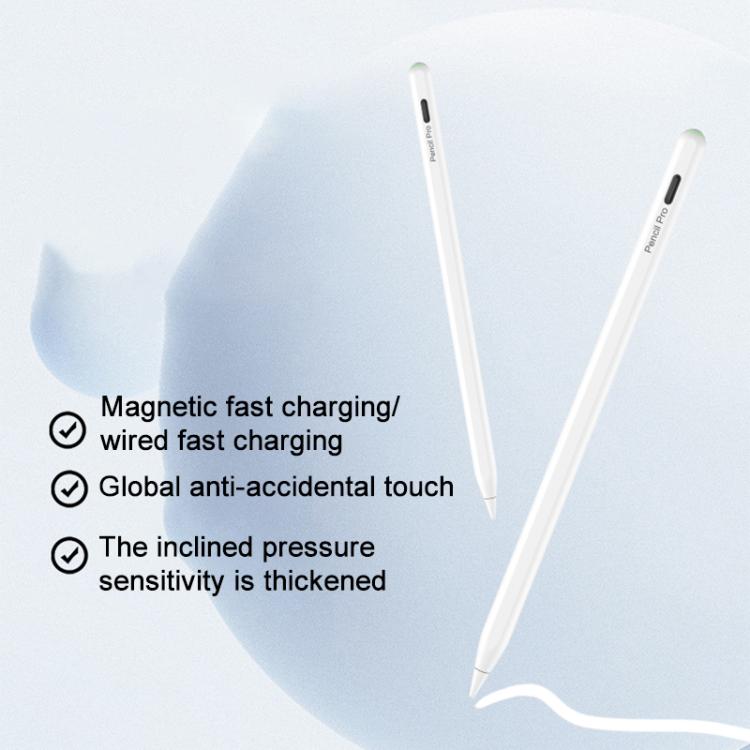 For iPad RedPepper P25 Pro Anti-Mistouch Magnetic Charging Capacitive Stylus - White