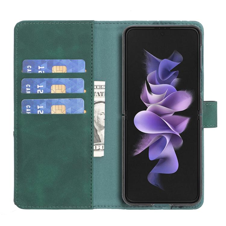 For Samsung Galaxy Z Fold7 Magnetic Buckle Rhombus Texture Leather Phone Case