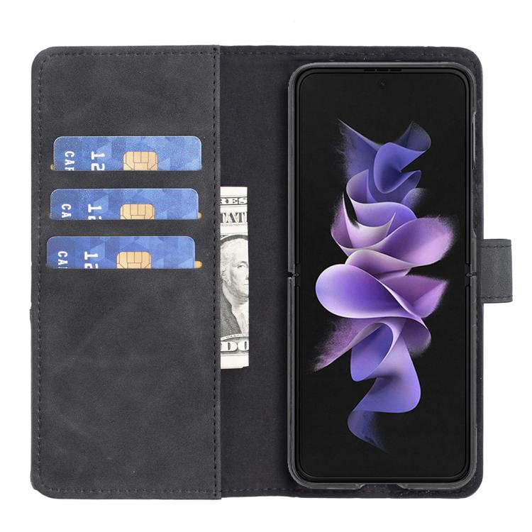 For Samsung Galaxy Z Fold7 Magnetic Buckle Rhombus Texture Leather Phone Case