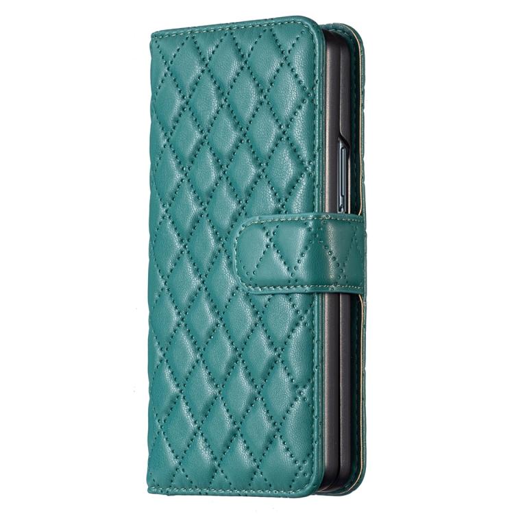 For Samsung Galaxy Z Fold7 Diamond Lattice Wallet Flip Leather Phone Case
