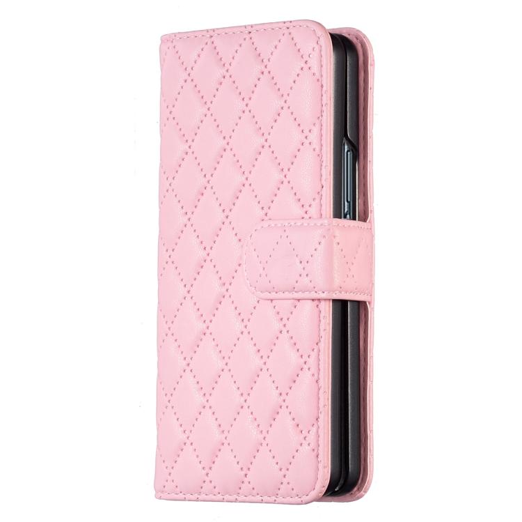 For Samsung Galaxy Z Fold7 Diamond Lattice Wallet Flip Leather Phone Case