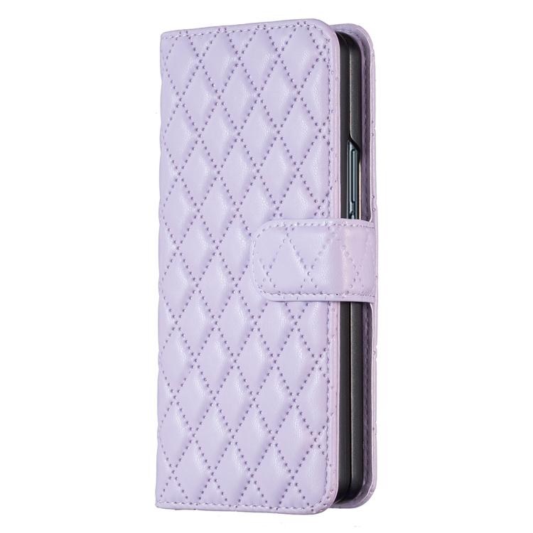 For Samsung Galaxy Z Fold7 Diamond Lattice Wallet Flip Leather Phone Case