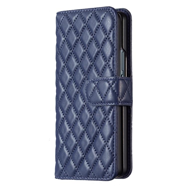 For Samsung Galaxy Z Fold6 Diamond Lattice Wallet Flip Leather Phone Case