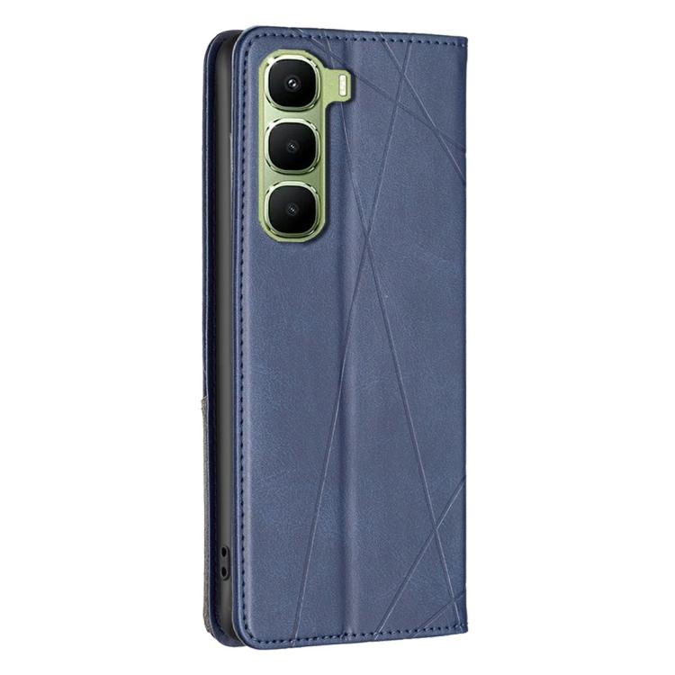 For Infinix Hot 60 Pro+ 4G Rhombus Texture Magnetic Leather Phone Case