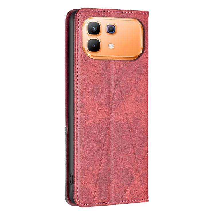 For Infinix Note 60 5G / 60 Pro 5G Rhombus Texture Magnetic Leather Phone Case