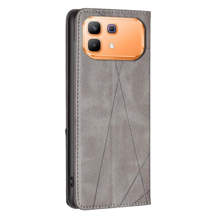 For Infinix Note 60 5G / 60 Pro 5G Rhombus Texture Magnetic Leather Phone Case