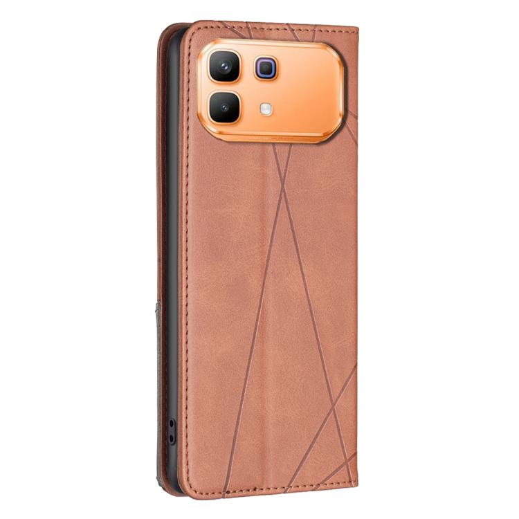 For Infinix Note 60 5G / 60 Pro 5G Rhombus Texture Magnetic Leather Phone Case