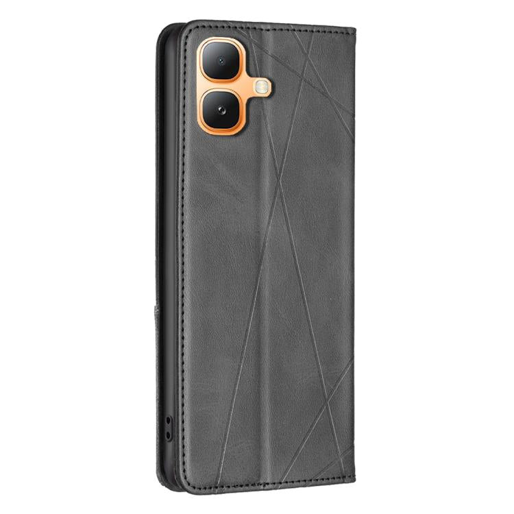 For Infinix Smart 20 4G Rhombus Texture Magnetic Leather Phone Case