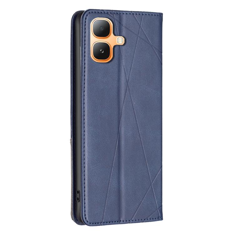 For Infinix Smart 20 4G Rhombus Texture Magnetic Leather Phone Case