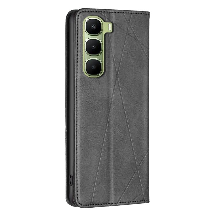 For Infinix Hot 70 5G Rhombus Texture Magnetic Leather Phone Case