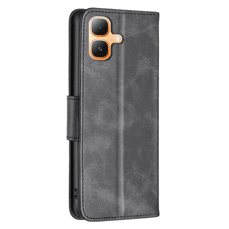 For Infinix Smart 20 4G Lambskin Texture Pure Color Flip Leather Phone Case