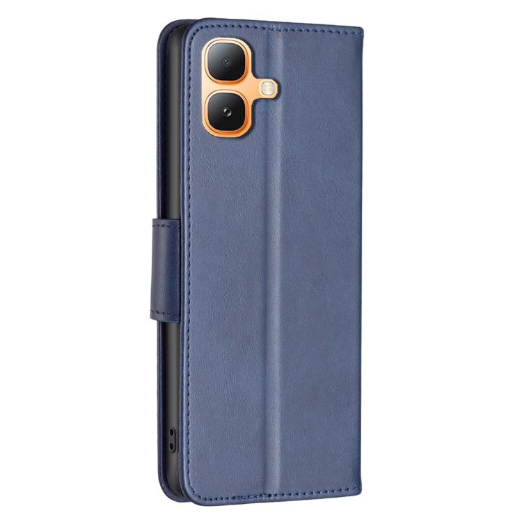 For Infinix Smart 20 4G Lambskin Texture Pure Color Flip Leather Phone Case