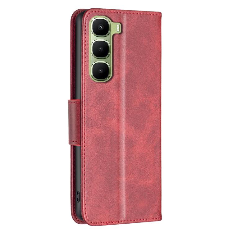 For Infinix Hot 70 5G Lambskin Texture Pure Color Flip Leather Phone Case