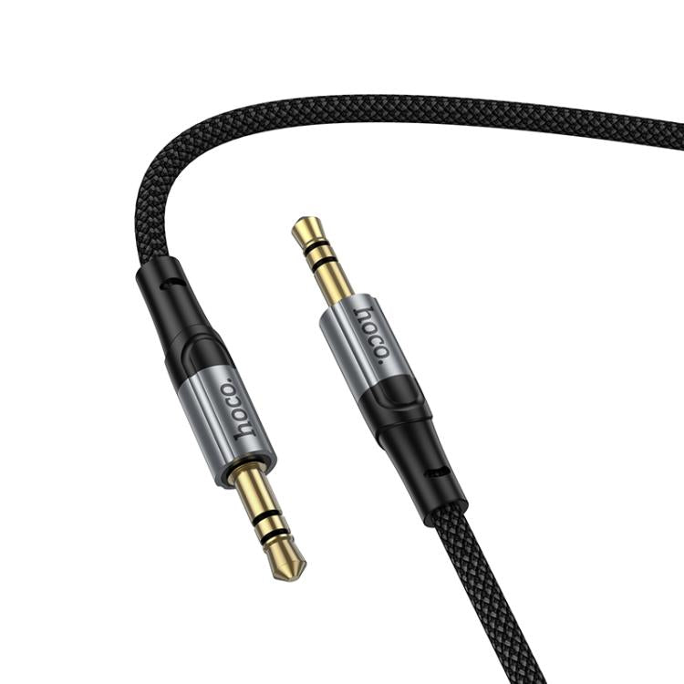 hoco UPA33 Nuevo 3.5mm Spring AUX Audio Cable, Length: 1.5m - Black