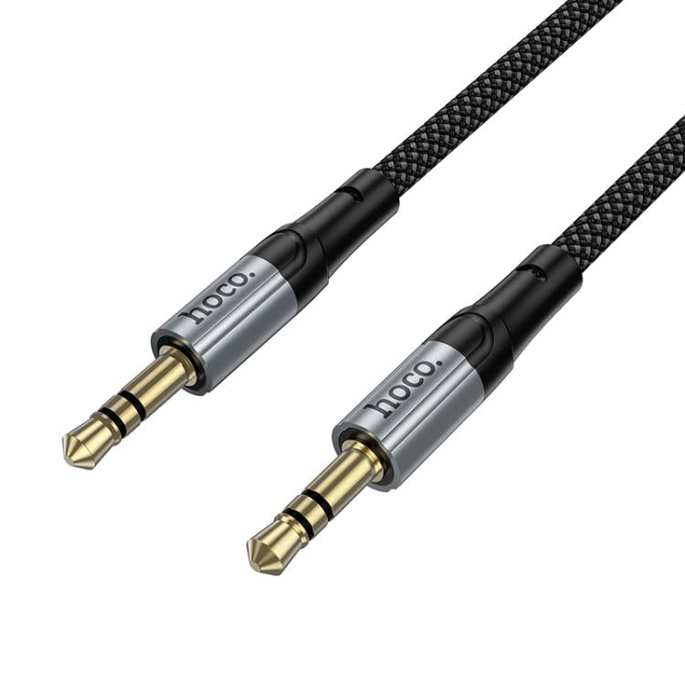 hoco UPA33 Nuevo 3.5mm Spring AUX Audio Cable, Length: 1.5m - Black