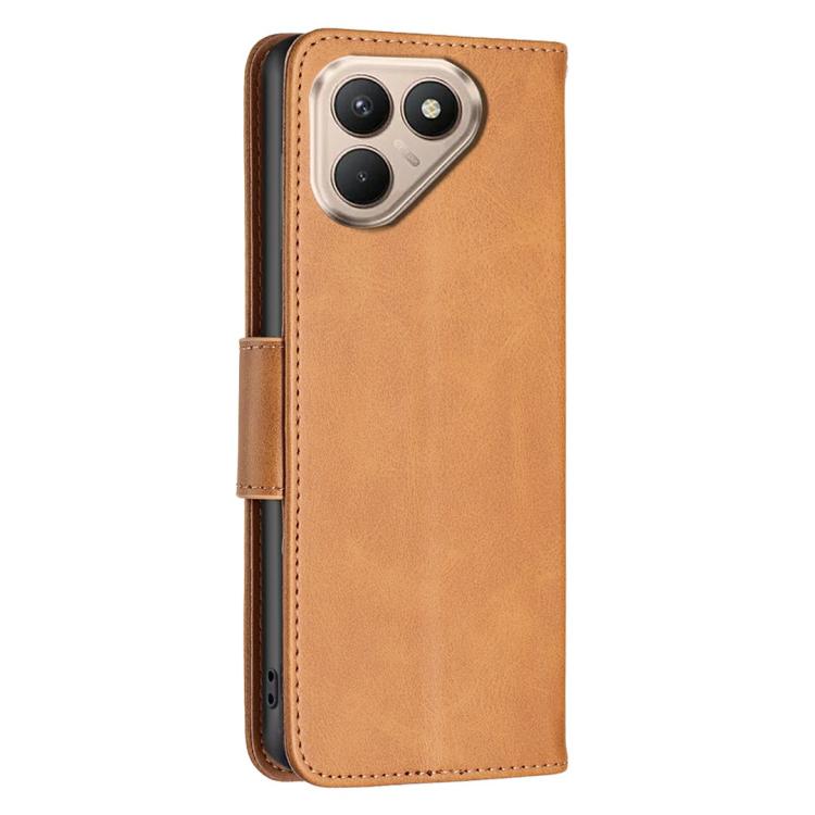 For Tecno Pova 7 Pro 5G Lambskin Texture Pure Color Flip Leather Phone Case