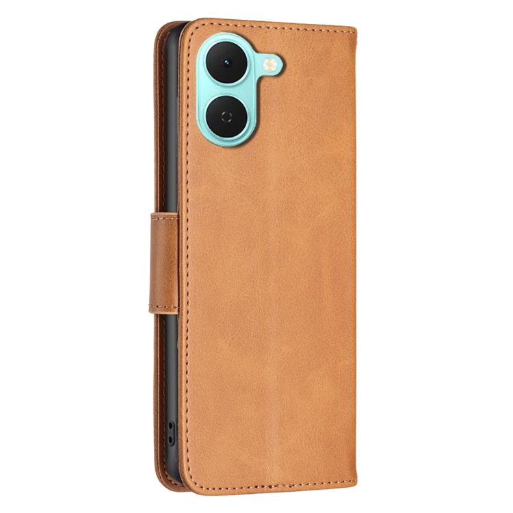 For Tecno Spark Go3 Lambskin Texture Pure Color Flip Leather Phone Case