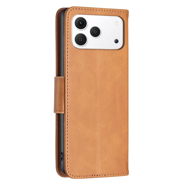 For Tecno Spark 50 4G Lambskin Texture Pure Color Flip Leather Phone Case