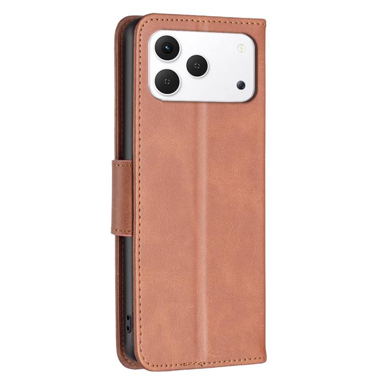 For Tecno Spark 50 4G Lambskin Texture Pure Color Flip Leather Phone Case
