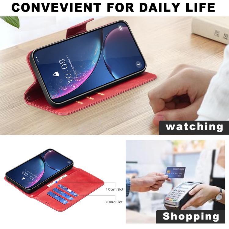 For Tecno Camon 50 Pro 4G Lambskin Texture Pure Color Flip Leather Phone Case