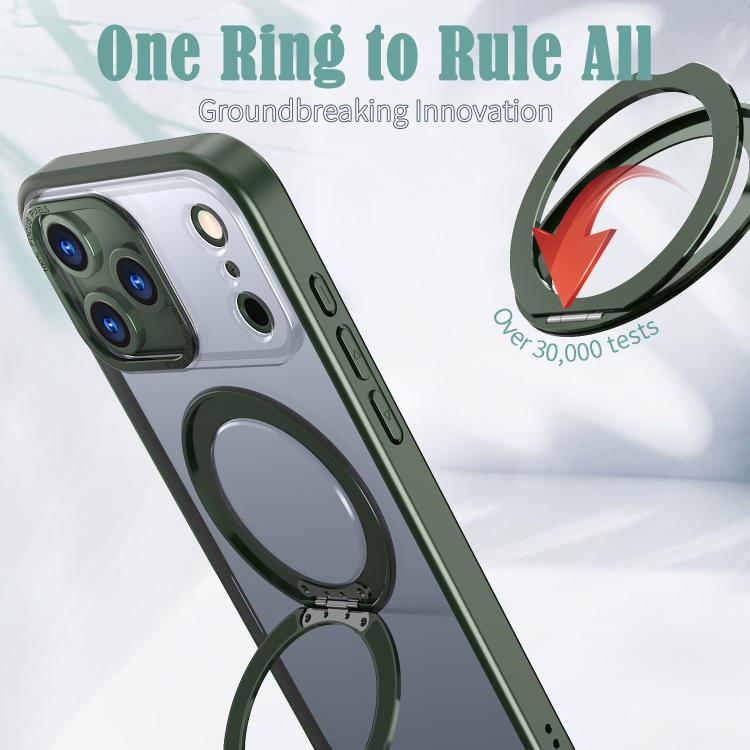 For iPhone 17 Pro kalebol MagSafe Metal Ring Holder Phone Case
