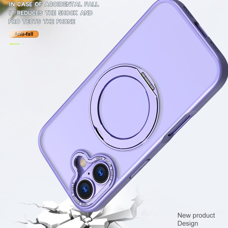 For iPhone 17 kalebol MagSafe Metal Ring Holder Phone Case