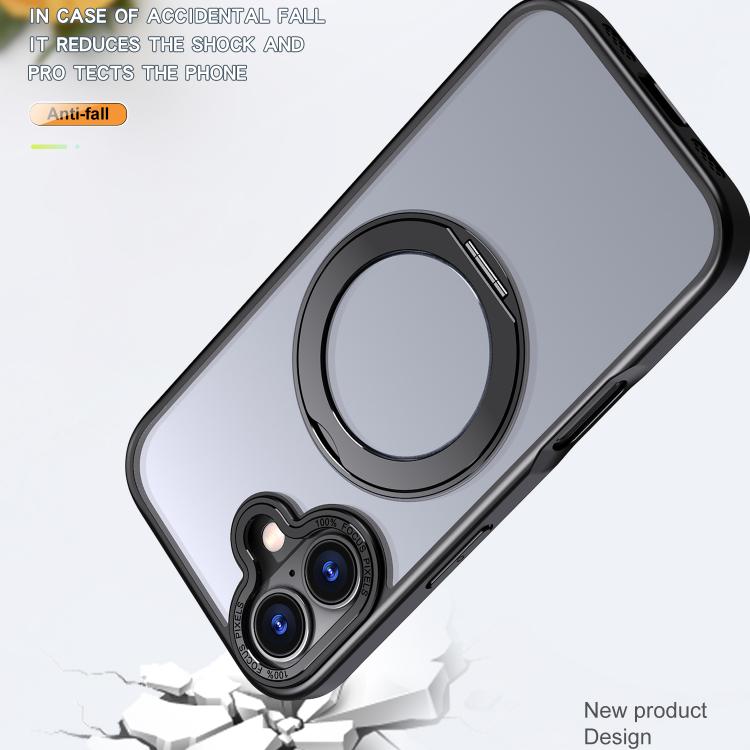 For iPhone 17 kalebol MagSafe Metal Ring Holder Phone Case