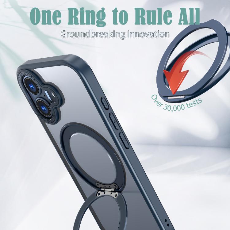 For iPhone 17 kalebol MagSafe Metal Ring Holder Phone Case