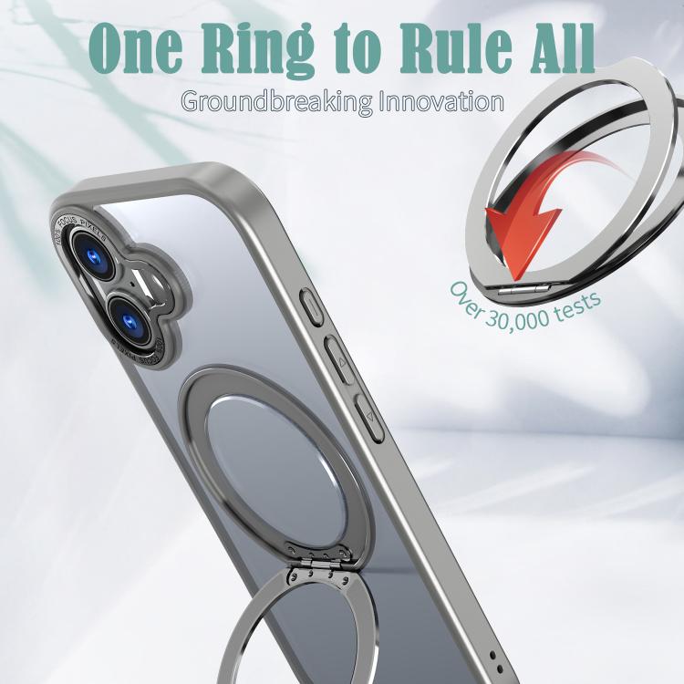 For iPhone 17 kalebol MagSafe Metal Ring Holder Phone Case