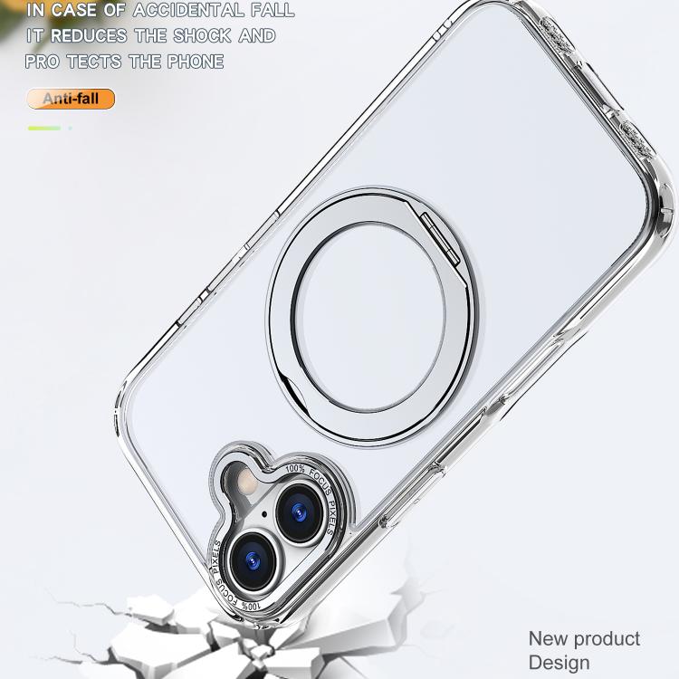 For iPhone 17 kalebol MagSafe Metal Ring Holder Phone Case