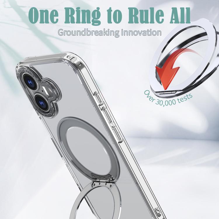 For iPhone 17 kalebol MagSafe Metal Ring Holder Phone Case