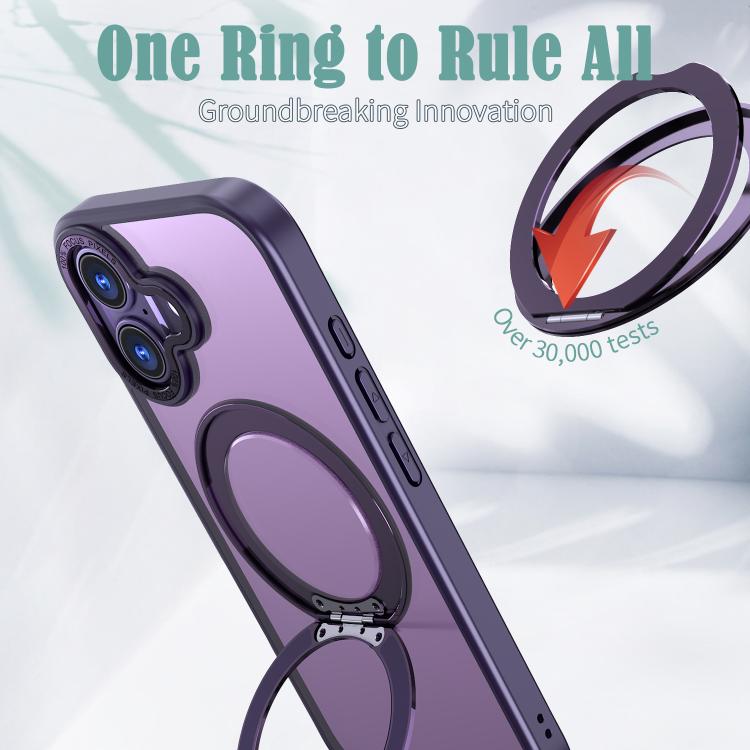 For iPhone 17 kalebol MagSafe Metal Ring Holder Phone Case