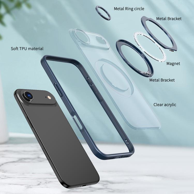 For iPhone Air kalebol MagSafe Metal Ring Holder Phone Case