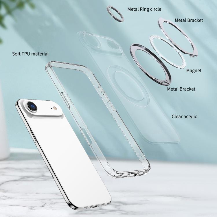 For iPhone Air kalebol MagSafe Metal Ring Holder Phone Case