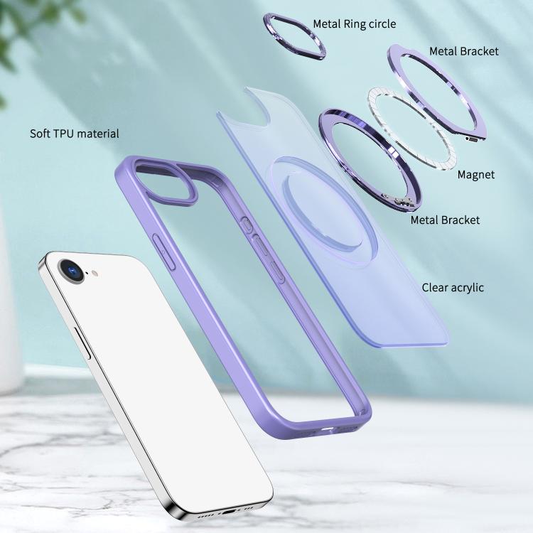 For iPhone 17e / 16e kalebol MagSafe Metal Ring Holder Phone Case