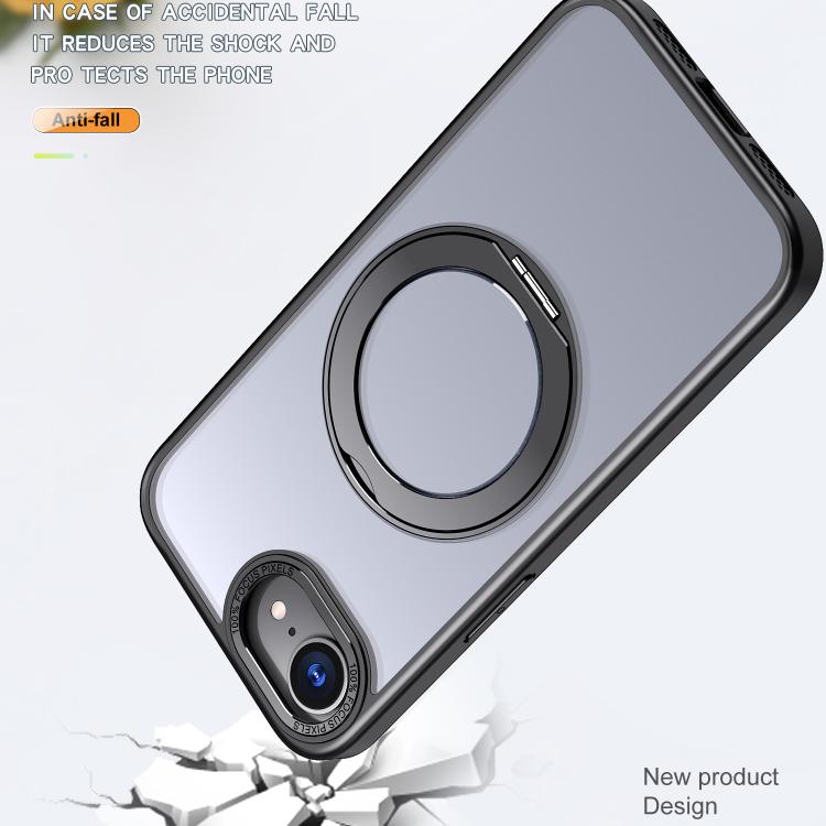 For iPhone 17e / 16e kalebol MagSafe Metal Ring Holder Phone Case