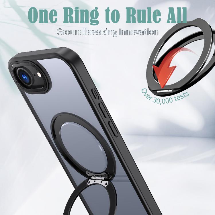 For iPhone 17e / 16e kalebol MagSafe Metal Ring Holder Phone Case