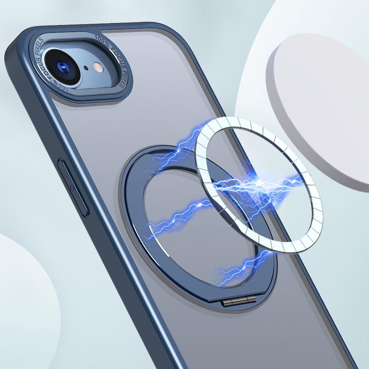 For iPhone 17e / 16e kalebol MagSafe Metal Ring Holder Phone Case