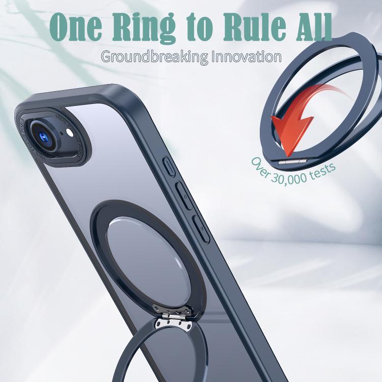 For iPhone 17e / 16e kalebol MagSafe Metal Ring Holder Phone Case
