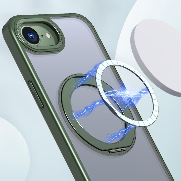 For iPhone 17e / 16e kalebol MagSafe Metal Ring Holder Phone Case