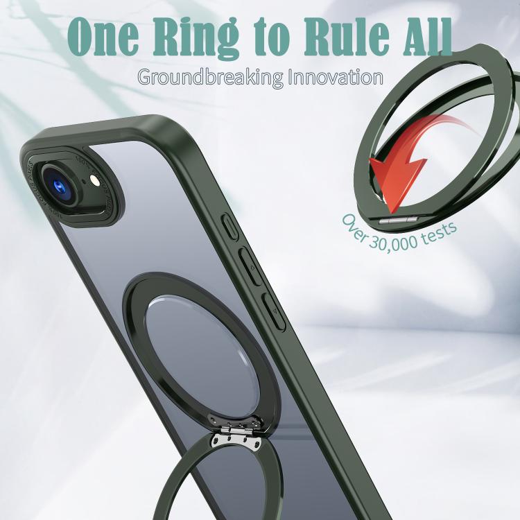 For iPhone 17e / 16e kalebol MagSafe Metal Ring Holder Phone Case