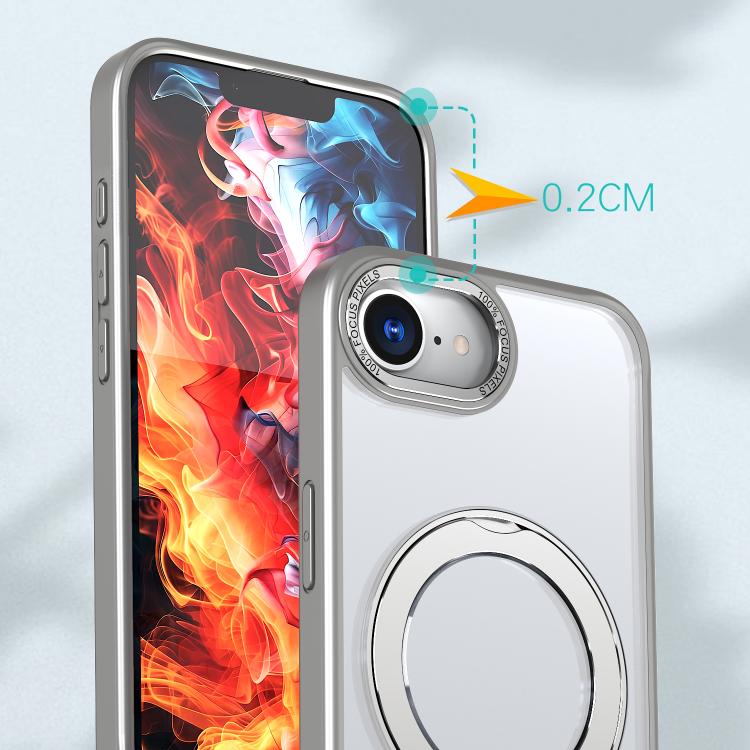 For iPhone 17e / 16e kalebol MagSafe Metal Ring Holder Phone Case