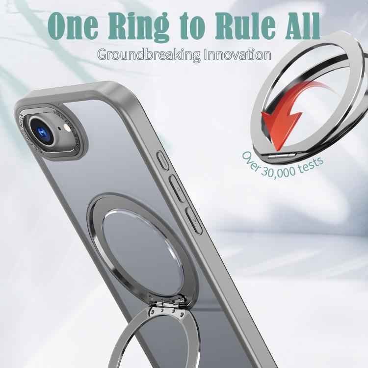 For iPhone 17e / 16e kalebol MagSafe Metal Ring Holder Phone Case