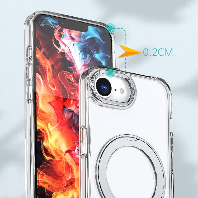 For iPhone 17e / 16e kalebol MagSafe Metal Ring Holder Phone Case