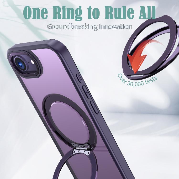 For iPhone 17e / 16e kalebol MagSafe Metal Ring Holder Phone Case